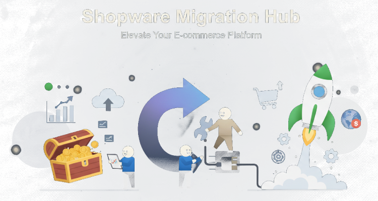 Shopping Cart Migration Illustration